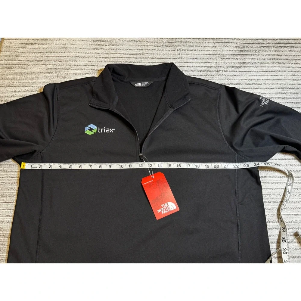 The‎ North Face Mens Tech 1/4 Zip Pullover Black Triax Logo XL NWT